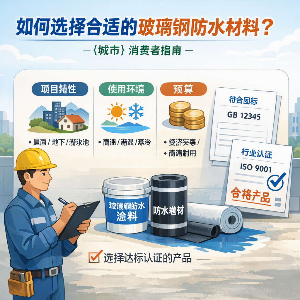 如何判定玻璃钢防水材料的合格标准? 天门 消费者指南