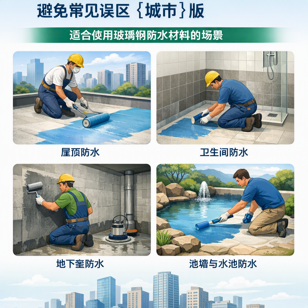 玻璃钢防水材料施工注意事项,避免常见误区 天门 版