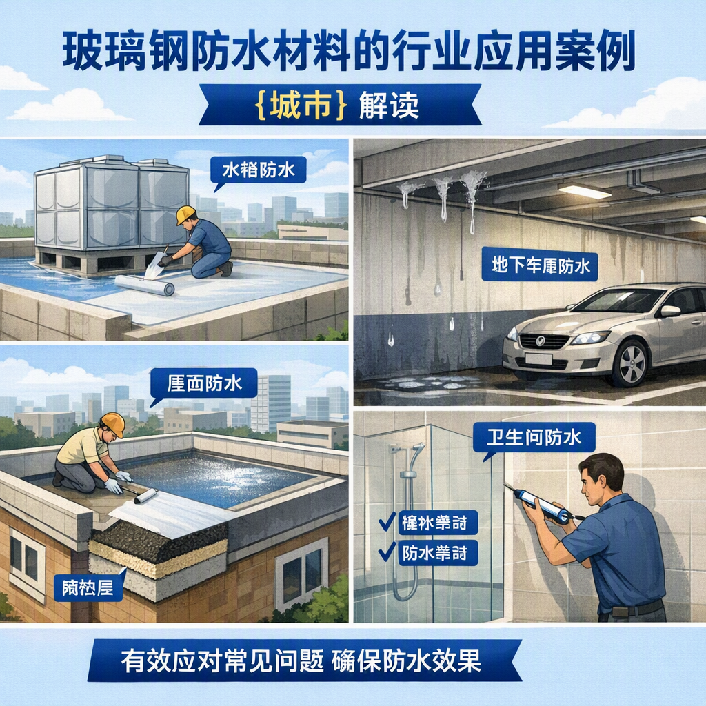 玻璃钢防水材料的行业应用案例,天门解读
