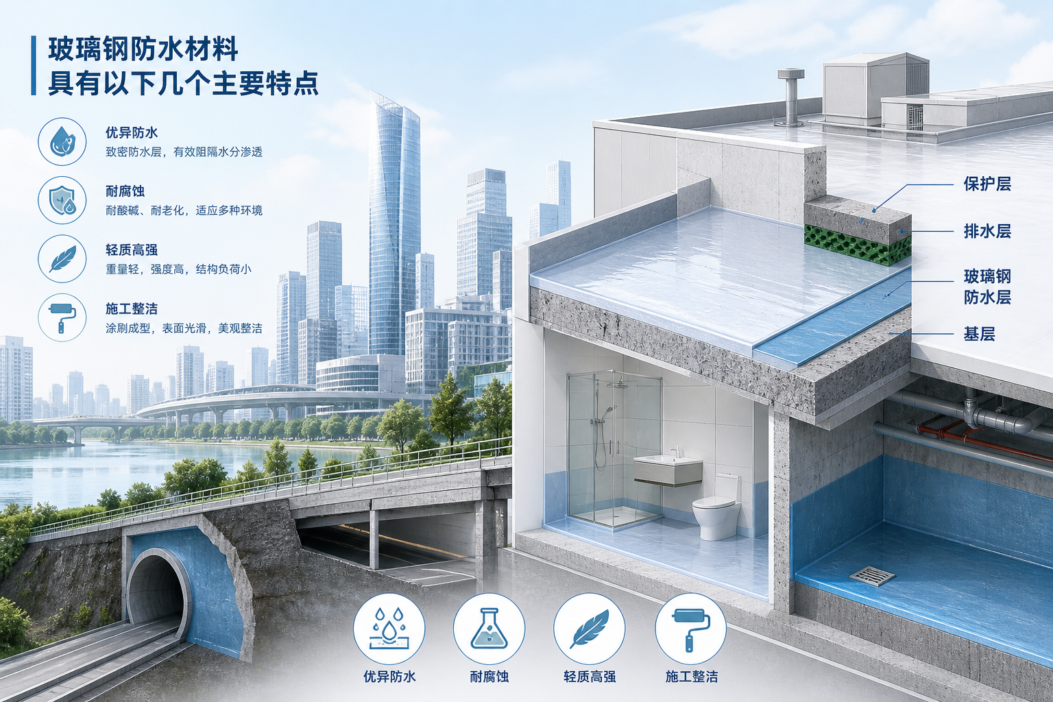 2023年玻璃钢防水材料市场趋势分析,关注 天门 发展